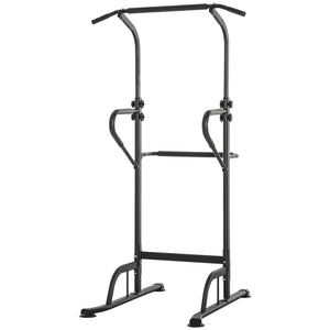 Dip Station with Pull-Up Bar, Black