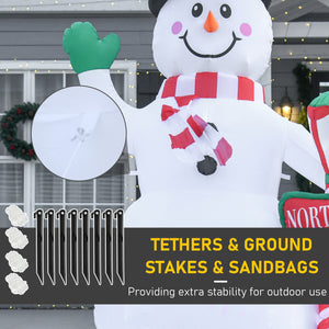7.9ft Snowman Inflatable Christmas Decoration