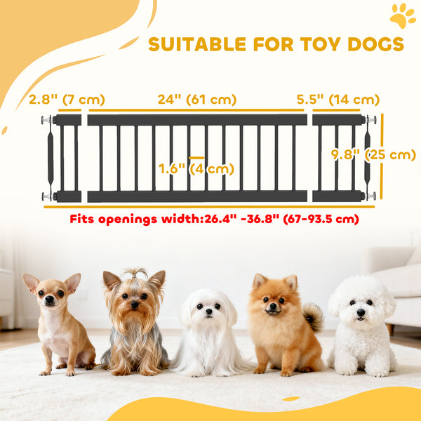 Dog gate, black