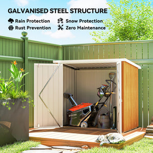 Metal garden shed with double door