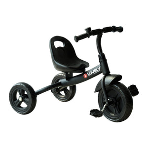 Tricycle for children 18 months and older, indoor and outdoor, Black