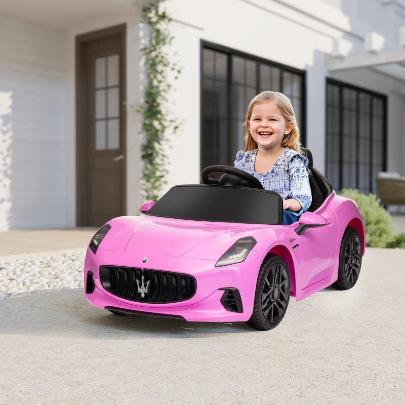 Maserati Gran Turismo 12V Licensed with Remote Control, Pink