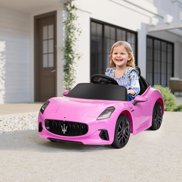 Maserati Gran Turismo 12V Licensed with Remote Control, Pink