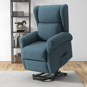 Wingback Lift Chair for Seniors, Blue