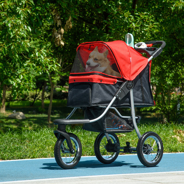 Luxury Pet Stroller, Red