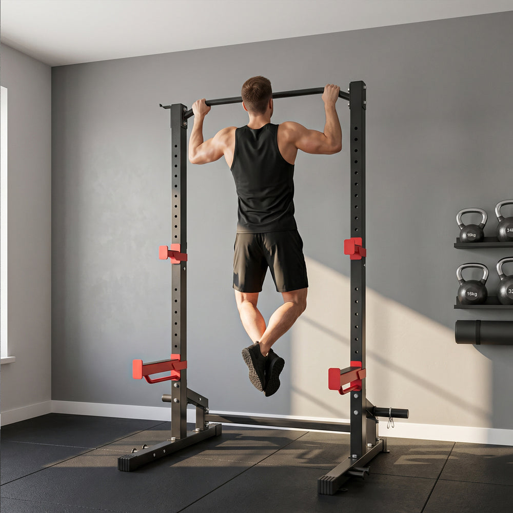 Reinforced weight rack with storage, 1,100 lbs