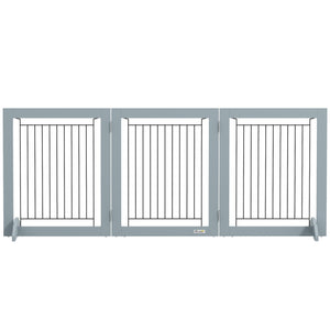 Freestanding Pet Gate, Grey