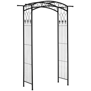 Outdoor garden arch, black