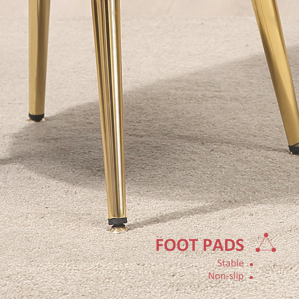 Lotus velvet fabric accent chair with gold metal legs, burgundy