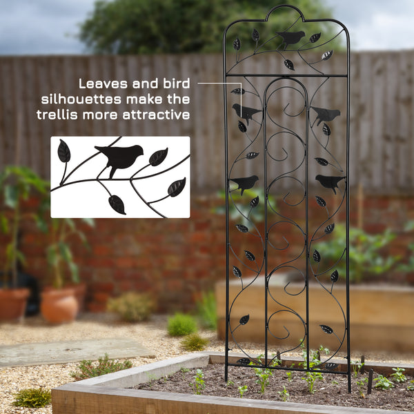 Set of 2 garden trellises for climbing plants