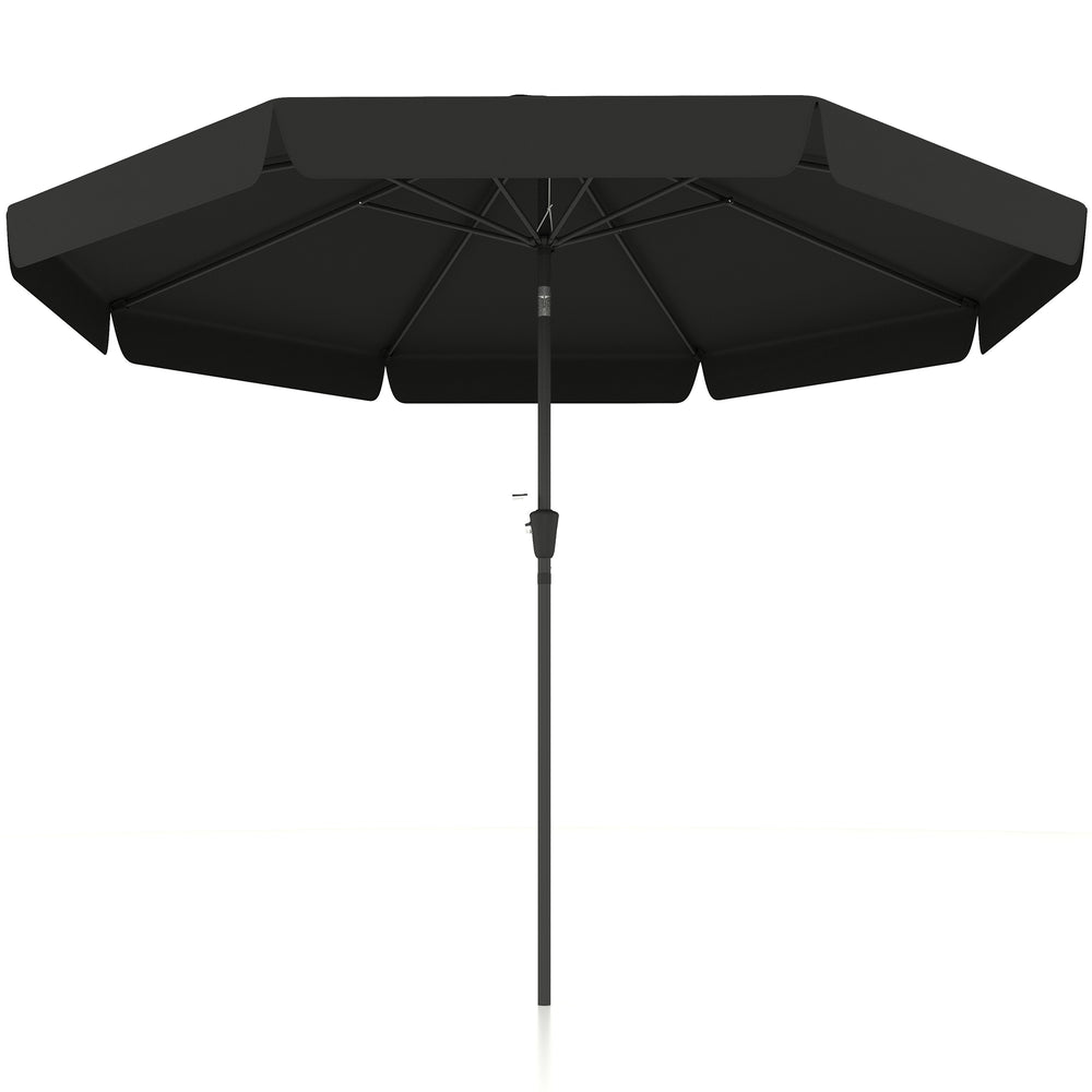 2.6" Table Umbrella with Tilt and Crank for Garden, Yard, Patio, Black