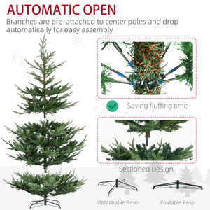 9ft Artificial Christmas Tree with Metal Base