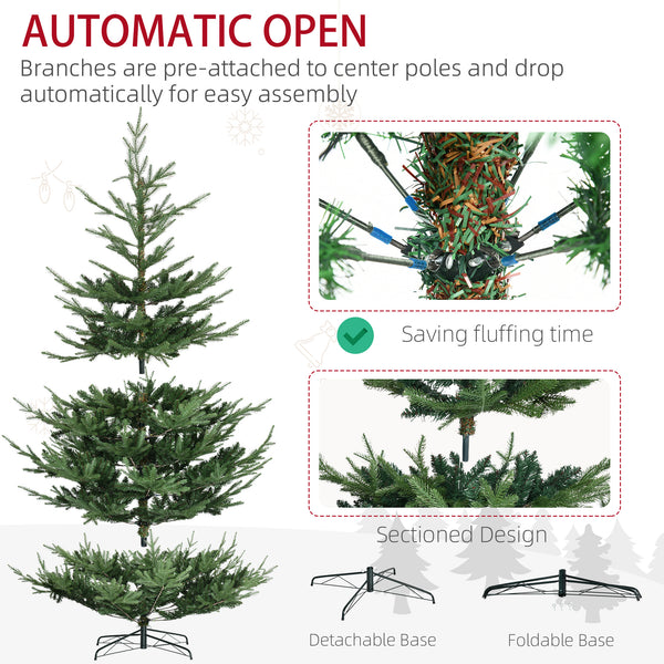 9ft Artificial Christmas Tree with Metal Base