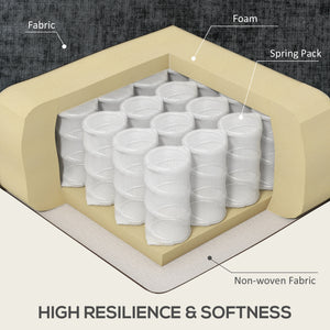 Modern corner sofa with right chaise longue, 3 seater upholstered with wooden legs, black