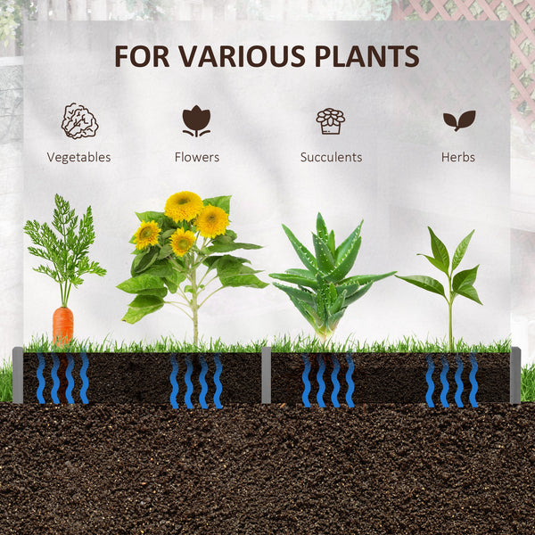 Hexagonal planter without screws, grey