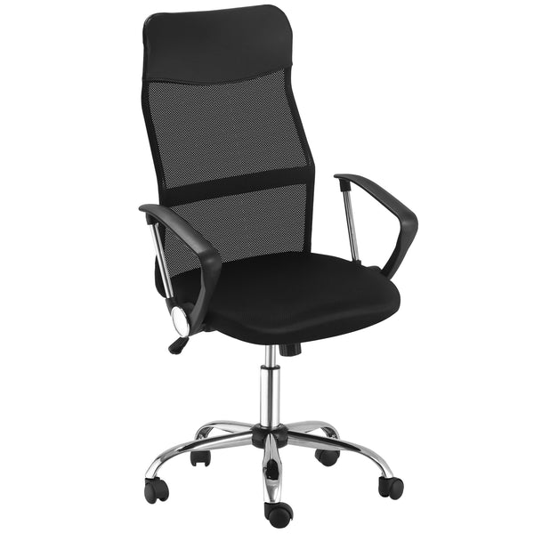 Black mesh office chair