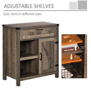 Modern farmhouse rustic storage buffet, in dark oak