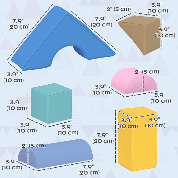 11-piece children's play area, dark color