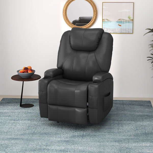 Electric Recliner Chair for Seniors with Footrest, Gray