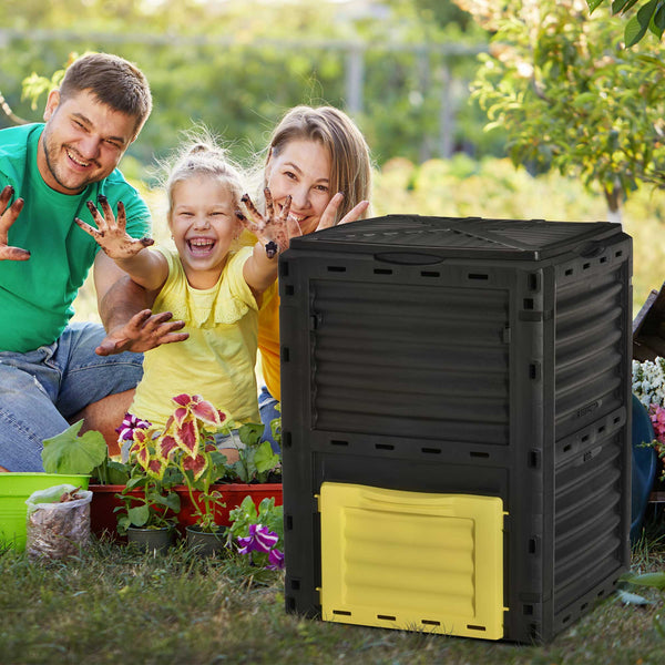 80-gallon (303-liter) garden composter, yellow
