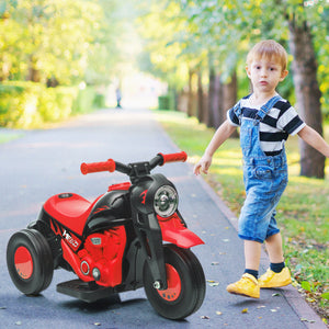 6V Electric Motorcycle That Makes Bubbles, Black and Red