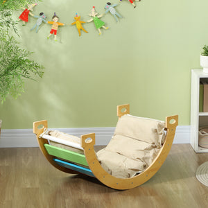 3 in 1 Wooden Climbing Toy with Cushion 