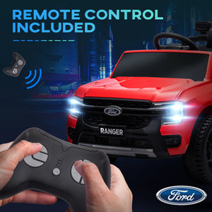 Ford Ranger 12V with rear storage, remote control, red