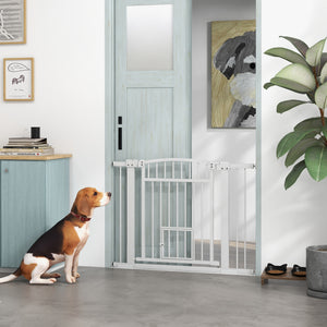 Extra Wide Pet Gate with Small Door