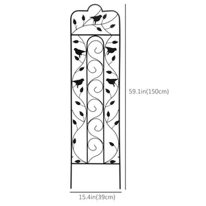 Set of 2 garden trellises for climbing plants