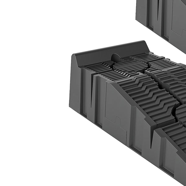 Set of 2 heavy-duty nesting car ramps, 5,500 lb capacity – Black