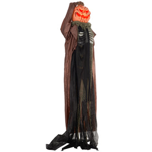 6ft Life Size Halloween Outdoor Ghost Pumpkin Skull Decoration, Sound &amp; Motion Activated