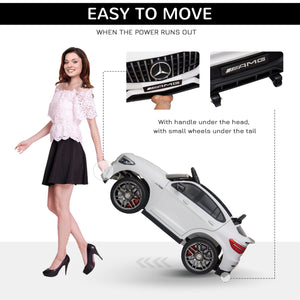 Mercedes Benz AMG GLC63S Coupe 12V with remote control, white