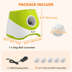Automatic ball launcher, green