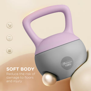 22 lb kettlebell with non-slip handle and stable base – Purple