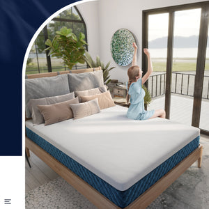 10-inch mattress with jacquard fabric cover in a box - full size