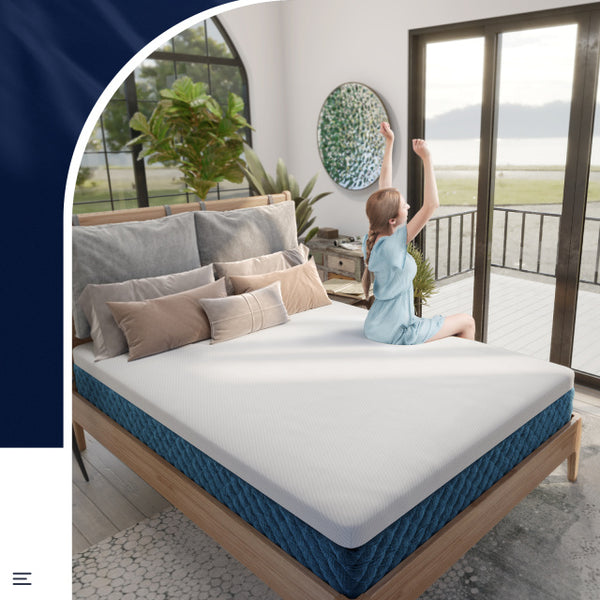 10-inch mattress with jacquard fabric cover in a box - full size