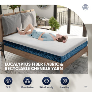 10-inch mattress with jacquard fabric cover in a box - full size