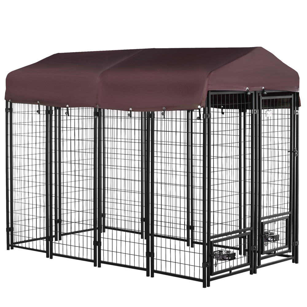 Lockable welded steel outdoor enclosure