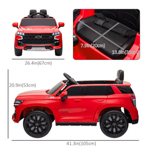 Chevrolet TAHOE 12V with remote control, red