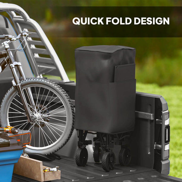 Two-tier folding trolley