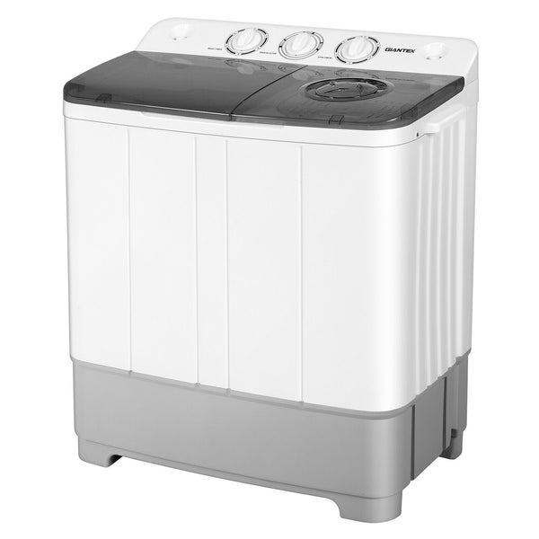 Machine à laver portable 2 en 1 d'une capacité de 22 lb avec contrôle de la minuterie - Bleu