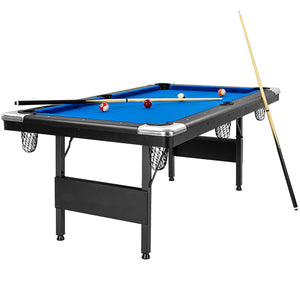 6-foot Folding Pool Table - Blue