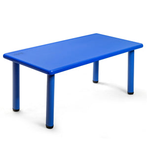 Rectangular plastic learning and play table for children - Red