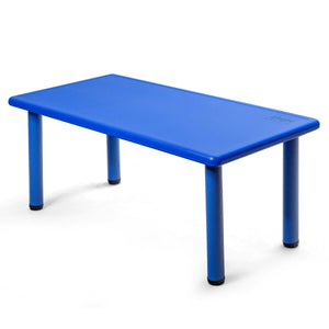 Rectangular plastic learning and play table for children - Red