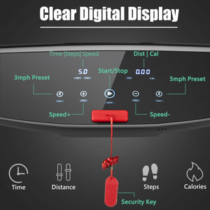 Tapis roulant électrique pliant 3HP en cours d'exécution