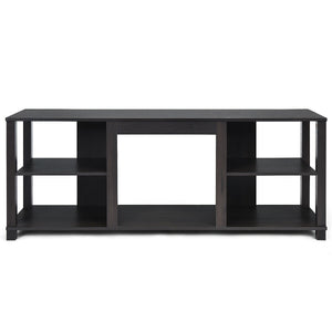 2-tier TV storage console with adjustable shelves
