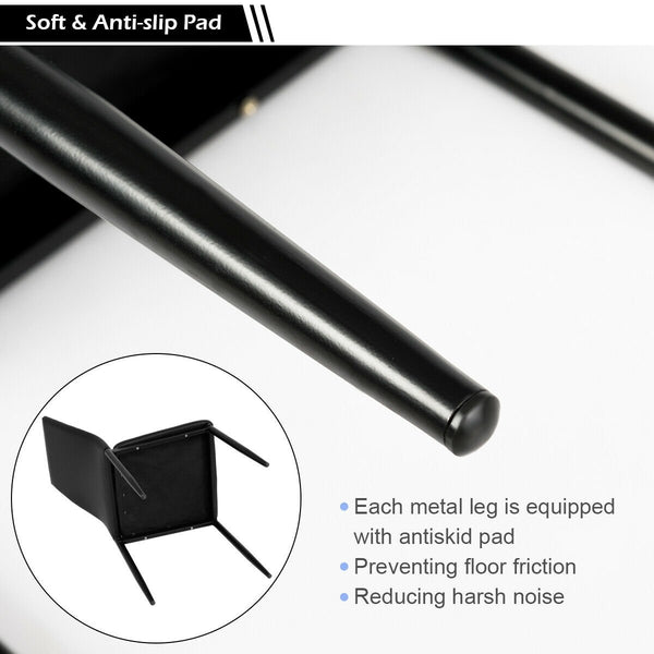 Set of 6 high-back dining chairs