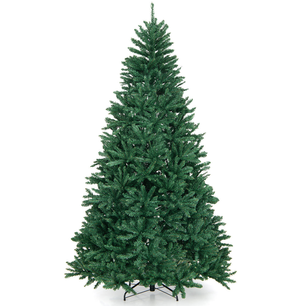 7.5ft Hinged Artificial Christmas Tree with Sturdy Metal Stand