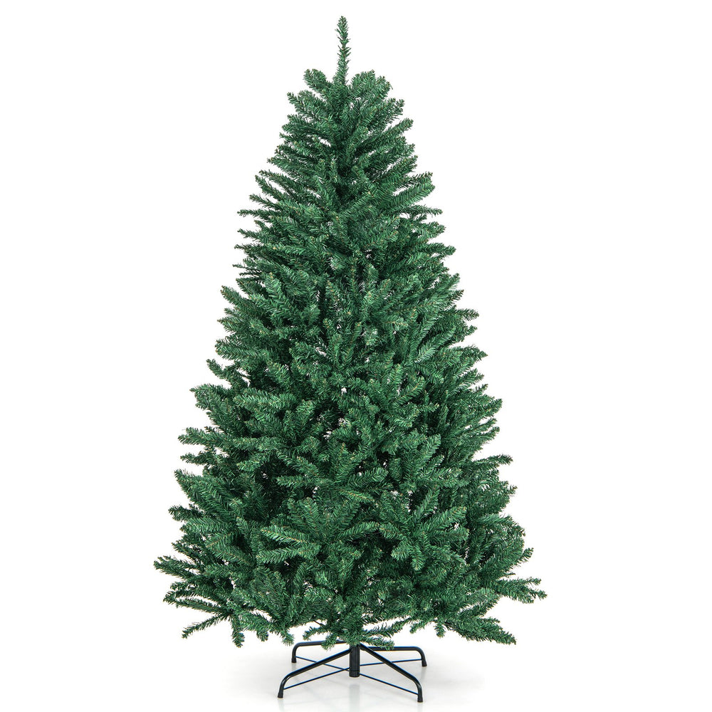 6-foot hinged artificial Christmas tree with sturdy metal stand