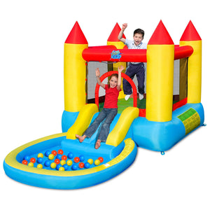 Children's inflatable slide bouncy house with 580w blower